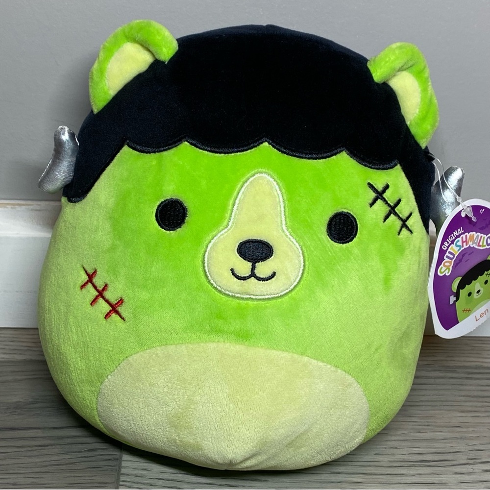 Squishmallow Len 8" Plush Frankenbear Halloween & Mini Frankie Frankenstein NWT - Picture 5 of 16